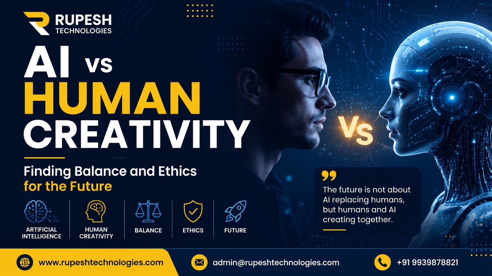 AI vs Human Creativity: Finding Balance and Ethics for the Future