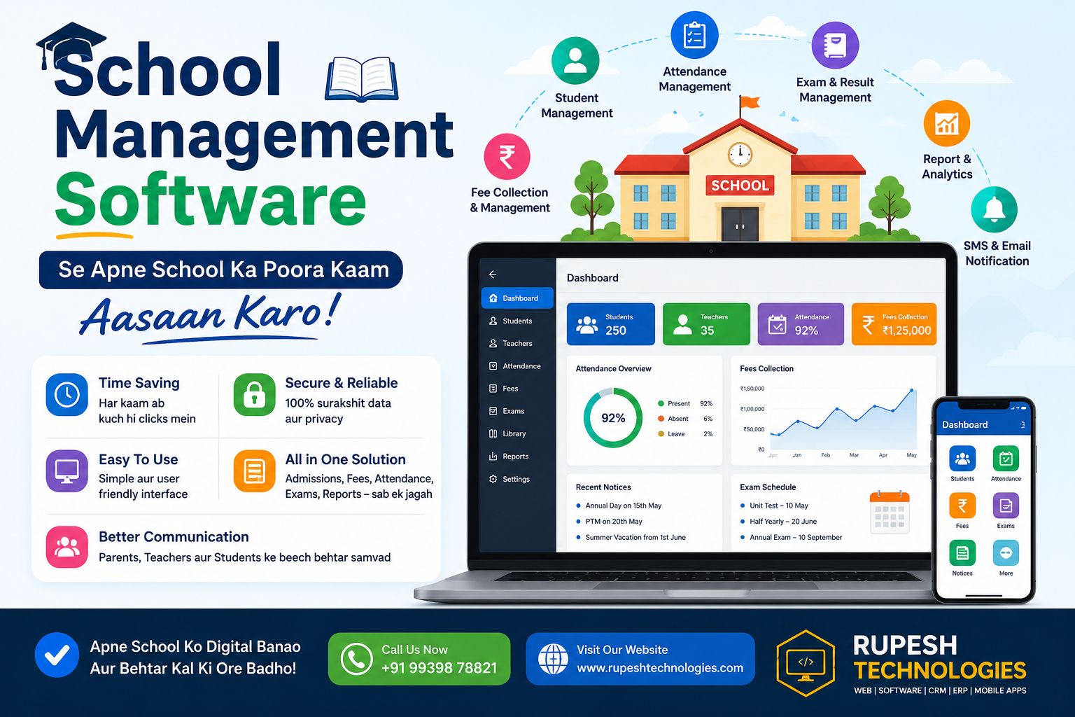 School Management Software Se Apne School Ka Poora Kaam Aasaan Karo