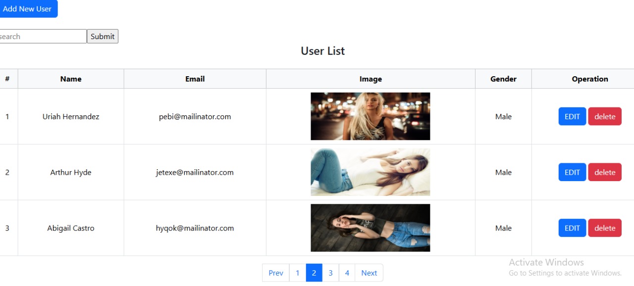PHP SEARCH PAGINATION CRUD