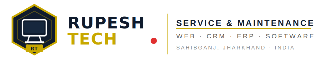 Rupesh Technologies Logo — Web Development, CRM, ERP Sahibganj Jharkhand